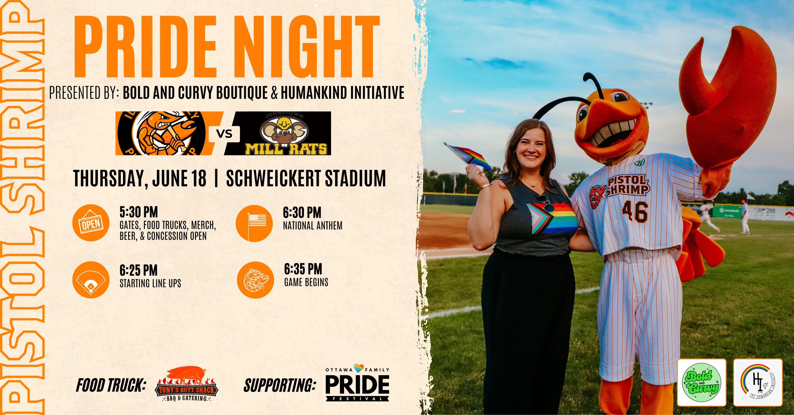 Celebrate Pride at Schweickert Stadium Tonight!