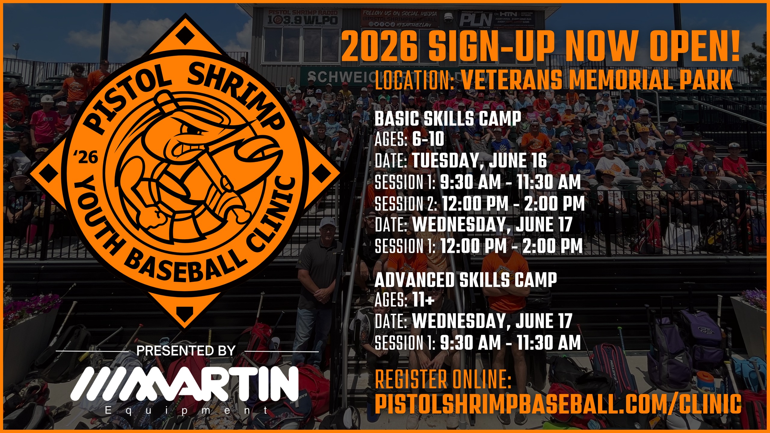 2026 Youth Clinic Sign-Up Now Open!